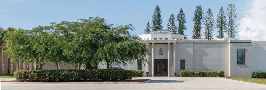 A front view of the mausoleum